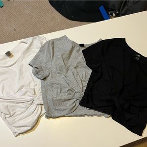 Crop top trio